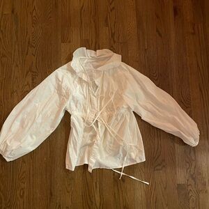 Commense White long sleeve puff top size L